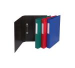 Ringbuch A4, fester Karton PP kaschiert, 2 Ringe 25mm rund, Rückenbreite 40mm, 32x25,5cm für DIN A4