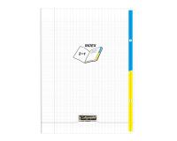 Cahier piqué 2 index 8000 POLYPRO 24x32cm 96 pages grands carreaux Incolore - Incolore