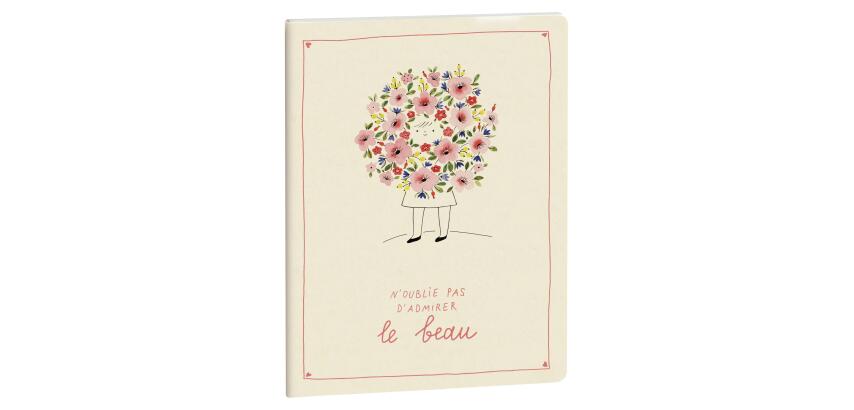 Notebook Julie Adore Punkte Mädchen 15x21cm - Visual