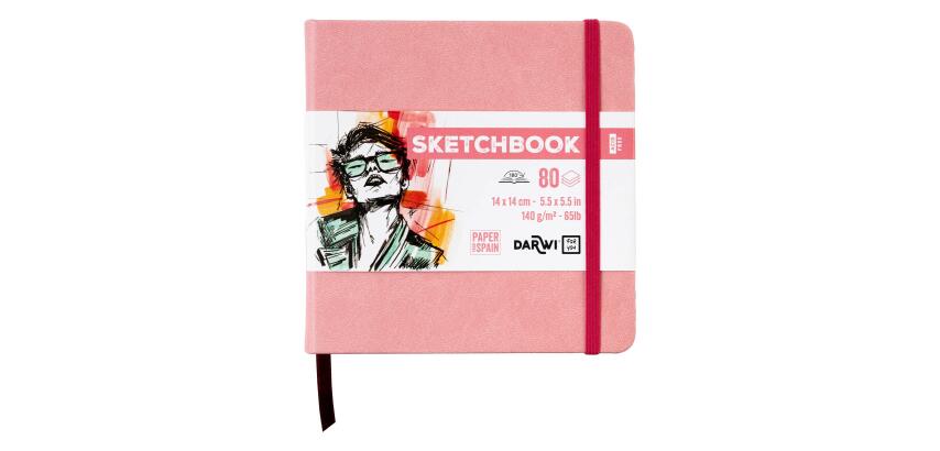 DFY Sketchbook 14x14 80F 140g - Rose pâle