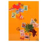 Briefmarkenalbum Globetrotter, 16 Seiten schwarz, 22,5x30,5 cm - Motive sortiert