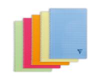 Cahier reliure intégrale Linicolor FRESH 24x32cm 100 pages grands carreaux couverture plastique polypropyène rainuré Couleur aléatoire - Assortis