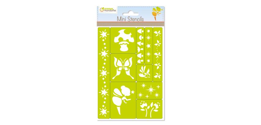 Mini Stencils, Fées - Vert