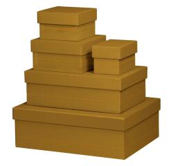 Rhodia Rhodiarama Gift Boxes - Set of 5 - Nested - Gold