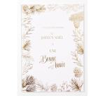 Set de correspondance Lalo de 5 enveloppes C6 (114x162mm) + 5 cartes doubles 107x152mm - Noël - Blanc