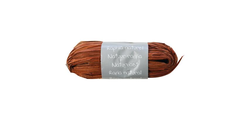 Geschenkband aus natürlichem Bast 50g - Braun|