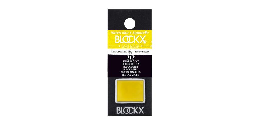 Aquarelle extra-fine demi-godet - Jaune blockx
