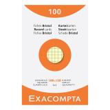 Pk 100 Exa Record Cards 100x150 5/5 Ast - Assorted colours