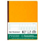 Piqûre 32x25cm à tête paresseuse 6 colonnes sur 1 page - 31 lignes - 80 pages