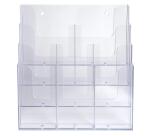 Porta brochure/cataloghi da banco multi-formati - Cristallo