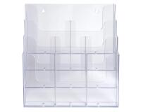 Porta brochure/cataloghi da banco multi-formati - Cristallo