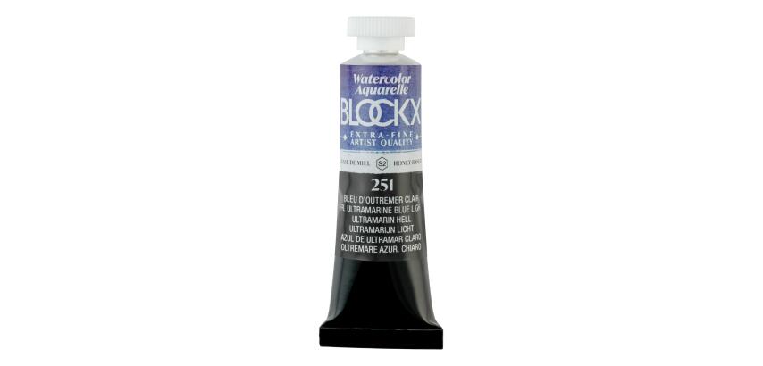 Aquarellfarbe, Ultramarin hell - Tube 15ml - Ultramarinblau hell