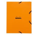 Rhodia chemise à élastiques 3 rabats 24x19 cm - Orange