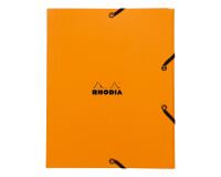 Rhodia chemise à élastiques 3 rabats 24x19 cm - Orange