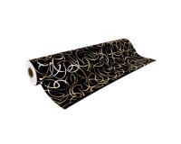 Prem.80g, 50x0,70m Arabesq or fd noir - Noir