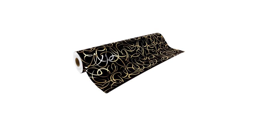 Prem.80g, 50x0,70m Arabesq or fd noir - Noir
