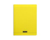 Cahier piqué 8000 POLYPRO A4 192 pages grands carreaux 90 g - Jaune