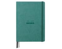 Rhodiarama Goalbook Creation rembordé rigide A5 160 pages papier Maya noir lisse dot 120g avec élastique - Eau