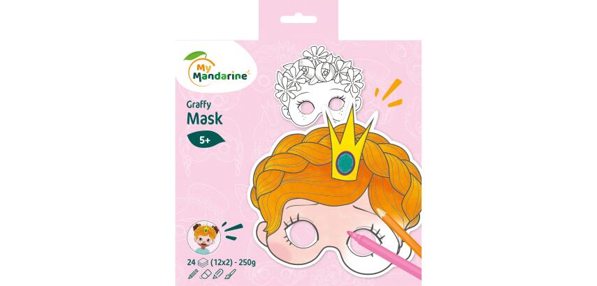 Graffy Pop Mask, Mädchen - Rosa