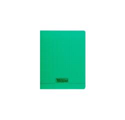 Cahier piqué 8000 POLYPRO 17x22 cm 96 pages grands carreaux 90 g - Vert