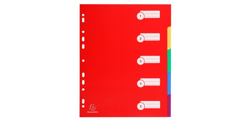 Pack of 2 manila dividers with 12 positions each