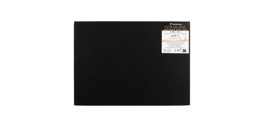 Goldline Skizzenbuch mit Fadenbindung, fester Einband, A4 Querformat, 50 Blatt 140g - Weiß