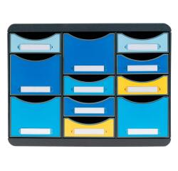 Organizador Storebox Multi 11 cajones 27X35,5X27,1 cm - BeeBlue - Colores surtidos