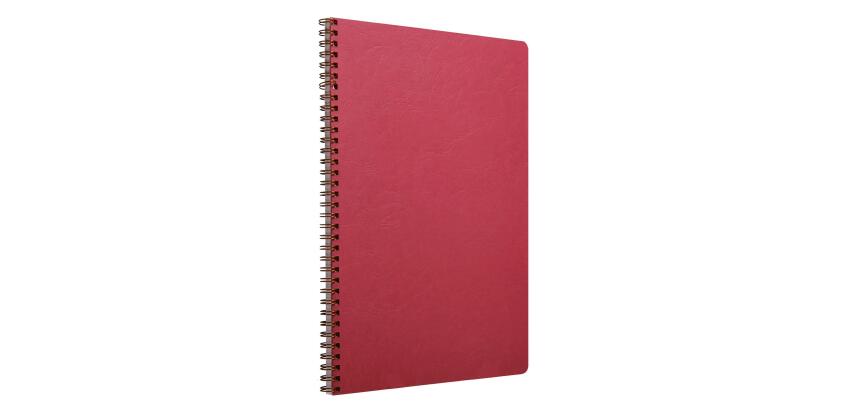 Cahier reliure intégrale Age Bag A4 100 pages petits carreaux - Rouge