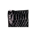 REPTILE DESIGN Trousse plate 22x11 cm, Python noir - Python noir