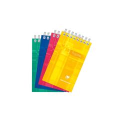 Bloc Pupitre reliure intégrale 7,5x12 cm 60 feuilles détachables petits carreaux Couleur aléatoire - Assortis