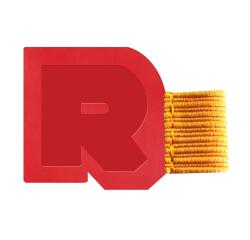 Rhodiarama porte-stylo autoadhésif 4x3 cm pour blocs carnets et agendas - Coquelicot