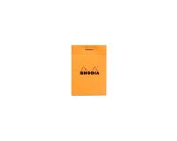 Bloc agrafé N°10 5,2x7,5 cm 80 feuilles petits carreaux 5/5 80 g. - Orange