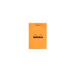 Geniet blok nr. 10 A8-formaat geruit 5 x 5 oranje