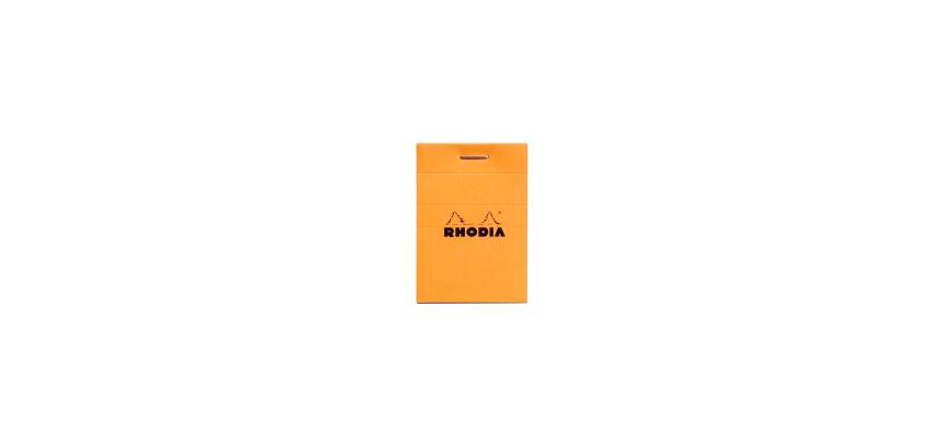 Stapled pad No. 10, A8 size, 5x5 grid, orange