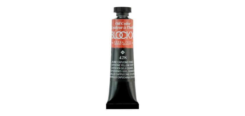 Peinture à l'huile extra-fine tube 20ml - Jaune capucine foncé