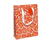 Clairefontaine Sunny Flowers Gift Bag Large 26.5x14x33cm - Orange|