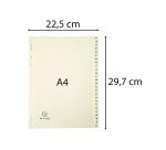Separadores Separadores con pestañas impresas cartulina crema 155grs - Marfil - Marfil