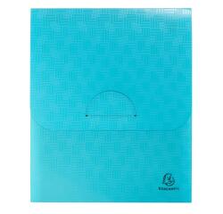 Fächermappe Hochformat, 6 Fächer Recycling-PP, Kollektion Pop'N Co - Cyan