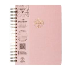 Inspire, Life planner, Carnet reliure intégrale 19x25 cm, couverture Toile du Marais, 192 pages, imprimé, ass.
