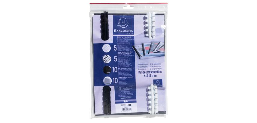 Exacompta Plastic Combs Presentation Kit 6 & 8mm - Other