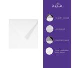 25 enveloppes 140x140mm Vergé de France doublées gommées