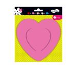 FORMES A DECORER, Sachet de 20 formes 130g/m2 au format 17x16,5cm - Coeurs - Assortiment