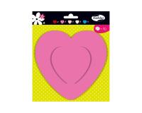 FORMES A DECORER, Sachet de 20 formes 130g/m2 au format 17x16,5cm - Coeurs - Assortiment