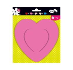 FORMES A DECORER, Sachet de 20 formes 130g/m2 au format 17x16,5cm - Coeurs - Assortiment