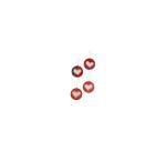 Pack of 4 hearts (screen) to hang - Kraft