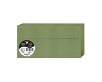 Paquet de 20 enveloppes Pollen DL 110x220 120g/m2 - Vert sauge