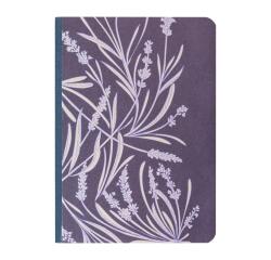 Jardin des Sens, broschiertes Notizbuch, flexibler Einband, A6 10,5x14,8 cm, 72 Blatt liniert 90g, Rücken mit Leinenbezug, sortiert