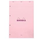 Rhodia bloc agrafé COULEURS N°20 Seyès 80 feuillets microperforés et perforés 4 trous, couvertures assorties - Assortis