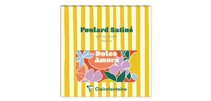 Dolce Amore, Foulard satiné 70 x 70 cm