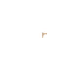 Petite lettre kraft r 8,5cm - Kraft
